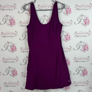 Lole dress romper stretchy shorts built in under Purple Sleeveless Dress